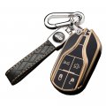 Ontto Car Key Cover Soft Tpu Case Full Protrotection Fit For Maserati Ghibli Levante Quattroporte Black