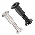 Uxcell Screw Post Male M6x30mm Silver Tone And Black Binding Bolts Carbon Steel Total 20 Sets