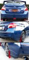 Fits For 2015-2018 Subaru Wrx Sti 2pc Style Rear Bumper Aero Side Aprons Caps