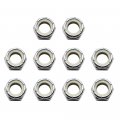 1 2 In 13 Nylon Insert Hex Lock Nuts 10 Pack 304 Stainless Steel Self Locking For Industrial Construction Fasteners 