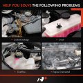 A-premium Engine Coolant Overflow Recovery Reservoir Tank W Cap Tubing Compatible With Dodge Caravan Grand Chrysler Town