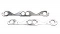 C5891-030 Mls Exhaust Manifold Header Gasket For Small Block Chevy 1 500 In Round Port Multi Layered Steel Pack Of 2 