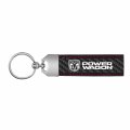Ipick Image Made For Ram Power-wagon Real Black Carbon Fiber Loop Strap Key Chain With Red Stitching