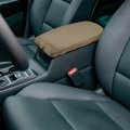 Uxcell 1 Set Car Armrest Box Cover Protector Neoprene Fabric For Lexus Rx350 2017-2021 Dark Brown