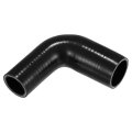 1 Pcs 35mm 38 -45mm 77 Id 102mm 4 02 Length 90 Degrees Black Car Silicone Hose Coolant Universal 