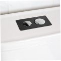 Doitool Toilet Tank Button Water Parts Flushing Dual Pushs Button Flush Valve Replacement Kit Component Rectangle Abs