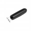 100pcs Rubber End Caps 2mm Id Vinyl Round Tube Bolt Cap Cover Screw Thread Protectors Black