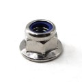 M12 Nylon Lock Nut 304 Stainless Steel Flange Inserts Hex Nuts Pack Of 10 