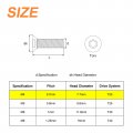 Uxcell M4-0 7x12mm Flat Head Torx Anti Theft Machine Screws 20pcs 10 9 Grade Alloy Steel Drive Countersunk Full Thread Black