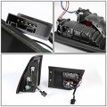 Auto Dynasty Compatible With Bmw E53 X5 Pair Chrome Housing Red Rear Tail Brake Corner Signal Light
