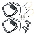 2pcs Ignition Coil With Spark Plug Caps Replacement For Xj550 Xj750 1981-1983 4g0-82310-09-00 