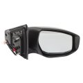 Power Rearview Mirror Replacement For Sentra 2013 2019 Right Side 3 Pin Connector Ni1321238 Black Painted Finish
