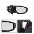 Power Rearview Mirror Replacement For Sentra 2013 2019 Right Side 3 Pin Connector Ni1321238 Black Painted Finish