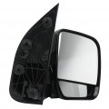 Passenger Side View Mirror For 2002-2008 Ford E150 E250 E350 E450 E550 Van Black Manual Adjustment And Fold Non Heated With