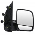 Ocpty Black Passenger Side View Mirror Smooth With Manual Adjustment Fold Non-heated Puddle Light Compatible For 2003-2005 Ford