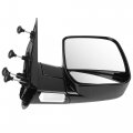 Ocpty Black Passenger Side View Mirror Smooth With Manual Adjustment Fold Non-heated Puddle Light Compatible For 2003-2005 Ford