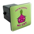 You Re Making Me Cry Onion Funny Humor Tow Trailer Hitch Cover Plug Insert For 2 In Receivers Black Abs Plastic With Uv