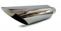 Angle Cut Stainless Steel Exhaust Tip 2 5 Inlet Outlet 17 