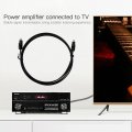 3 Pack 6ft Gold-plated Ferrule Digital Fiber Optic Audio Cable Cordal Spdif Optical Optic For Tv Dvd Am6ft Gold-plated Ferrule