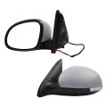 Dasbecan Left Driver Side Mirror For 2009-2017 Volkswagen Tiguan View W Power Heated Glass Turn Signal Manual Folding Vw1320131 
