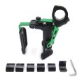 Universal Motorcycle Bicycle Handlebar Cup Holder Mount Adjustable Durable For 22mm 25mm 28mm Bars Fits Mirror Stock And 