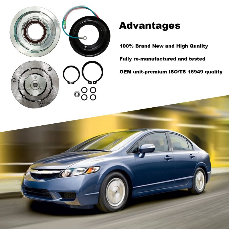 A C Compressor Clutchil For Co 4918ac Assembly Kit 2006-2011 Replacement Honda Civic 1 8l Co