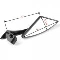 Universal Billet Aluminum Street Sport Motorbike Racing Handlebar End Rear View Multi Angle Adjustable Blindsight Convex Chrome