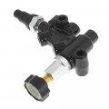 Adjustable Combination Proportioning Valve 260-11179 Universal For Any Dual Bowl Master Cylinder 2 Inlets 3 Outlets With Brake