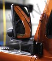 Britpart Single Unbreakable Convex Mirror And Long Arm Assembly Compatible With Land Rover Defender 90 110 Models 1987-2016