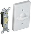 Hubbell-bell 5121-1 1-gang Vertical Lever Switch Weatherproof Cover White 