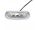Tmh 10 Pcs 3 6 Inch Submersible 4 Led Clear Lens Red Amber Side Marker 5 10-30v Dc Truck Trailer Lights Rear Light Boat Cab Rv