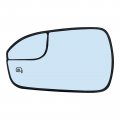 Driver Left Side Mirror Replacement For 2013 2014 2015 2016 2017 2018 2019 2020 Ford Fusion Glass View Heated Convex With Blind 