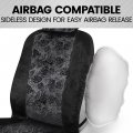 Bdk Black Maui Car Seat Covers For Fronts 2 Pack A Tropical Pattern Seat Cover Set With Matching Headrest Sideless Design Easy