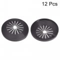 Uxcell Pipe Cover Decoration 15mm-40mm Pp Plastic Escutcheon Water Drain Line Black 12pcs