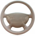 Loncky Genuine Leather Custom Steering Wheel Cover For Mercedes Benz E350 2006 4matic E500 2003-2006 2004-2006 Accessories
