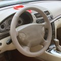 Loncky Genuine Leather Custom Steering Wheel Cover For Mercedes Benz E350 2006 4matic E500 2003-2006 2004-2006 Accessories