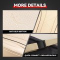 Touring Series Full Set Automotive Seat Interior Covers Universal For Most Car Suv Truck Airbag Compatible Beige Leather