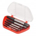 Hilitand 5pcs Damaged Screw Extractor Kit Rt-q05 Chrome Vanadium Steel Broken Bolt Remover Pipe Set