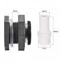Uxcell Pvc Bulkhead Tank Adapter G1 2 Thread With Plug And 16mm Od Barbed Pipe Fitting For Rain Buckets Water Tanks Set