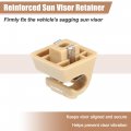 Uxcell Sun Visor Support Clip Retainer For Mercedes-benz W201 190 Class 1982-1993 No A12681000128412 Holder Bracket Hanger