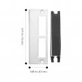 1 Set Deadbolt Cover Plate Door Reinforcement Installation Kit Strike Fillerrs Strike Kick Plate Lock Body Screw Metal