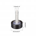 Uxcell Mirror Screws 12mm 0 47 4pcs Brass Decorative Cap Cover Nails Fasteners For Tables Bath Plates Wardrobes Glass Signs