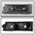 Acanii For 2003-2006 Chevy Silverado 1500 2500 3500 Smoked Lens Parking Lights Bumper Signal Lamps Pair Set Left Right