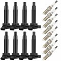 Ignition Coil Pack With Iridium Spark Plugs Set Of 8 For Toyota Land Cruiser Sequoia Tundra 4runner And Lexus Lx470 Gx470 Ls430