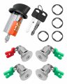 Augrex Ignition Switch Lock Cylinder Door Fits For Ford Econoline E-150 Van E-250 E-350 1997-2020 Fast Auto Keys Replace Lc6177