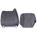 Front Driver Side Bottom And Back Replacement Seat Covers Dark Gray Cloth For Chevy Silverado Gmc Sierra 1500 2500 3500 2003 