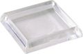 Shepherd Hardware 9089 1-7 8-inch Smooth Plastic Furniture Cups Clear 4-pack 