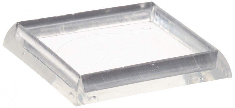 Shepherd Hardware 9089 1-7 8-inch Smooth Plastic Furniture Cups Clear 4-pack