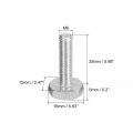 Uxcell T-slot Bolts 5pcs M6x25mm Slot Drop-in Stud Sliding 304 Stainless Steel Shape Screws For T Track