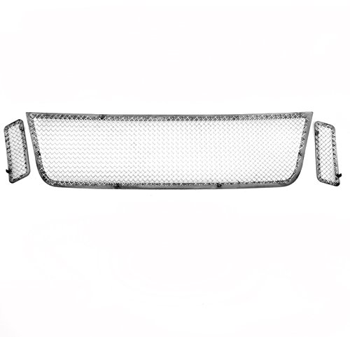 Zmautoparts Ford Explorer Sport Trac Front Upper Stainless Mesh Grille Grill Chrome
